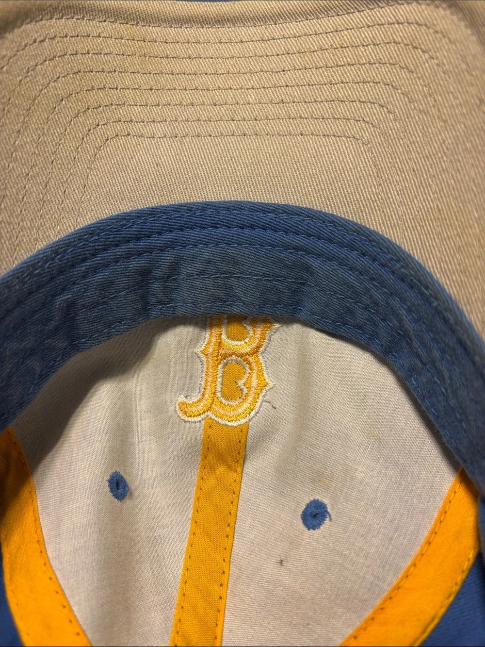 adidas Light Blue Kids Baseball Cap with Yellow 'B' Patch